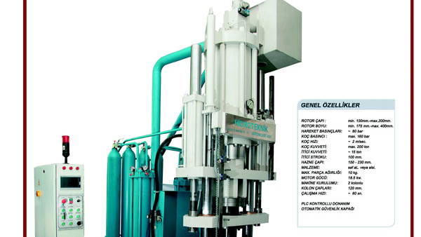  Hidroteknikten Yeni Rotor Presler 