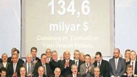 Türkiye’nin ihracatı 134 milyar 571 milyon 338 bin dolara ulaştı.