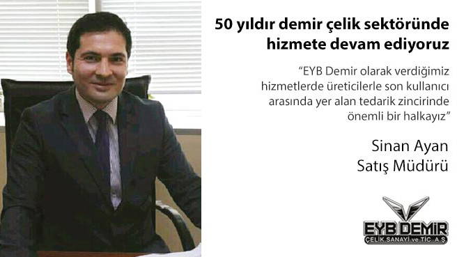 50 yıldır demir çelik sektöründe hizmete devam ediyoruz