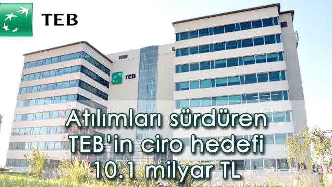 Atılımları sürdüren TEBin ciro hedefi 10.1 milyar TL