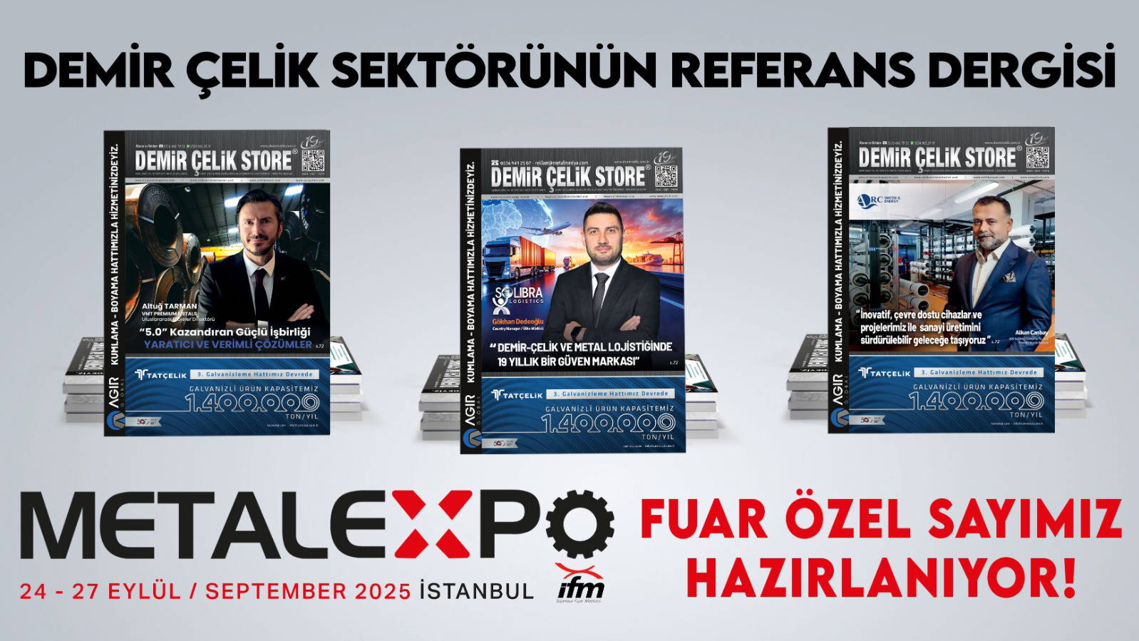 Demir çelik sektörünün lider medya grubu Metal Medya, Metal Expo Eurasia 2025’te yerini alıyor!