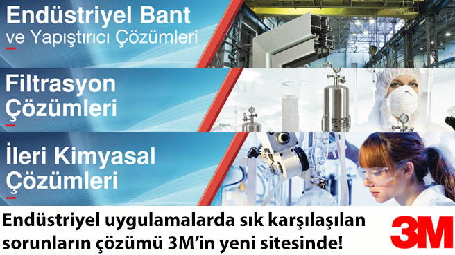 Endüstriyel uygulamalarda sık karşılaşılan  sorunların çözümü 3M'in yeni sitesinde