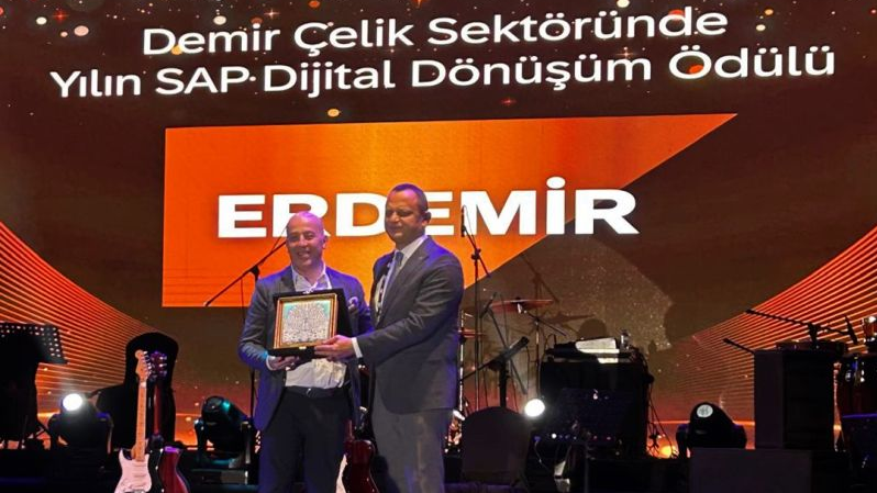 Erdemir, SAP Dönüşüm Ödülleri 2025’te yılın dijital dönüşüm ödülünü aldı