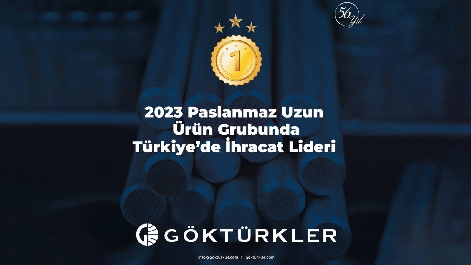 Göktürkler Çelik, Türkiye'nin Paslanmaz Çelik Uzun Ürün Grubu İhracatında Liderlik Tahtında