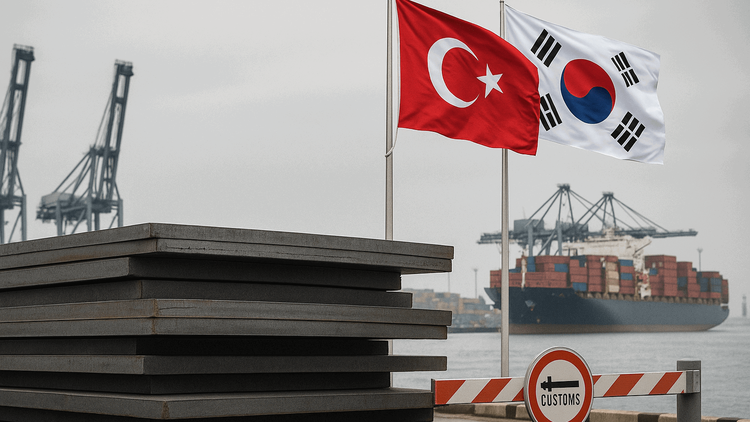Güney Kore yassı çelik ürünlerine  damping önlemi uygulanacak