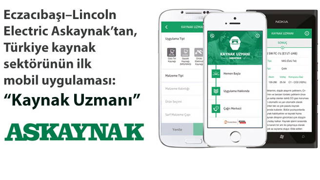 EczacıbaşıLincoln Electric Askaynak'tan, Türkiye kaynak sektörünün ilk mobil uygulaması: Kaynak Uzmanı