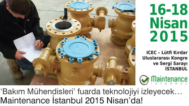 Maintenance İstanbul 2015 Nisan'da