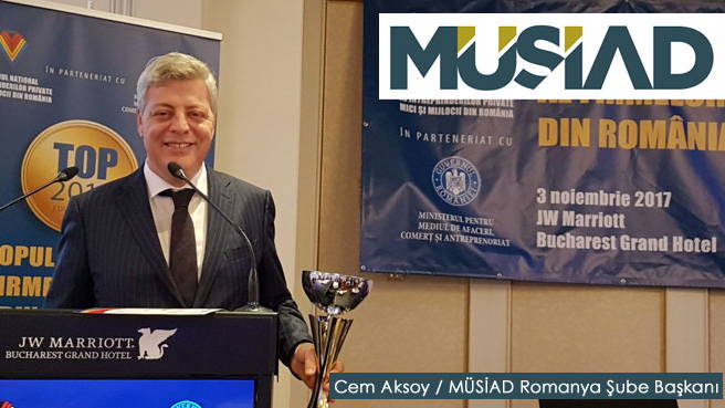 MÜSİAD Romanyaya Üstün İşbirliği ve Girişimci Dış Kaynak Kullanımı Ödülü