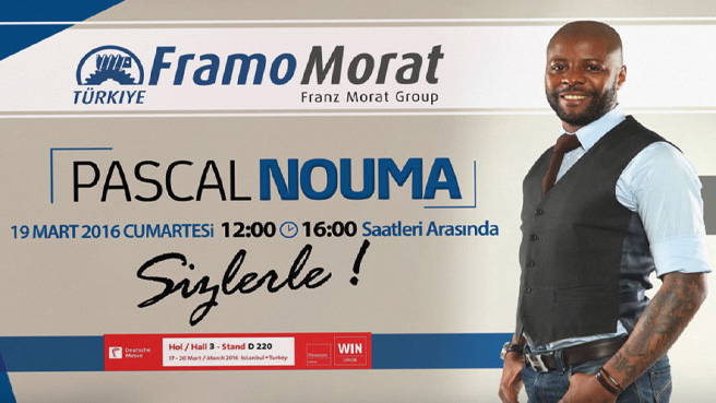 Pascal Nouma Win Otomasyon Fuarı Framo Morat Standında