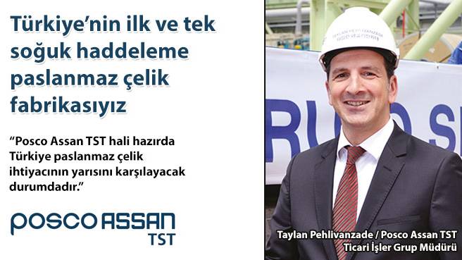 Türkiye'nin ilk ve tek soğuk haddeleme paslanmaz çelik fabrikasıyız