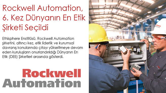 Rockwell Automation, 6. Kez Dünyanın En Etik Şirketi Seçildi