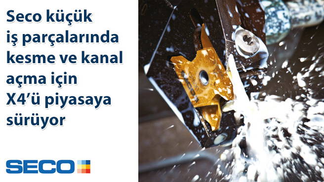 Seco küçük iş parçalarında kesme ve kanal açma için X4'ü piyasaya sürüyor