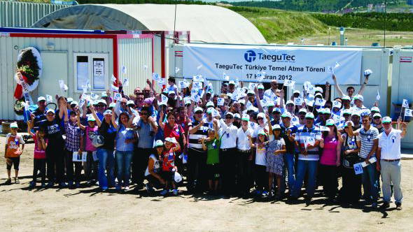 Taegutec Kesici Takımlar A:Ş TAYSAD Organize Sanayi Bölgesi'nde Temel Atma Töreni Gerçekleştirildi