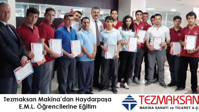 Tezmaksan Makinadan Haydarpaşa E.M.L. Öğrencilerine Eğitim